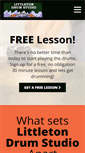 Mobile Screenshot of littletondrumstudio.com